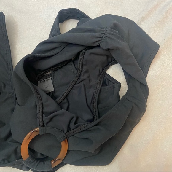 New! Montce Ky charcoal cutout monokini one piece swimsuit 1055 - Picture 5 of 11